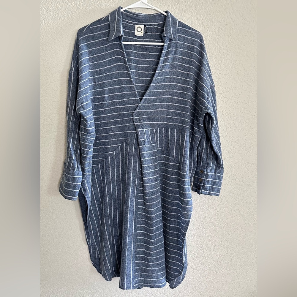 Akemi + Kin Strada Stripped Tunic Top